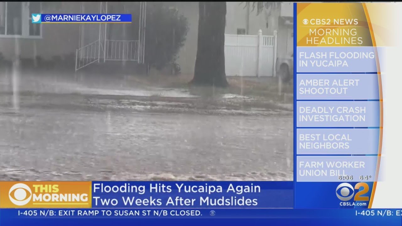 Flash flooding hits Yucaipa again