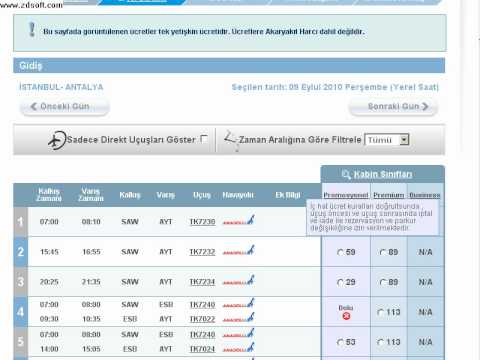 Türk Hava Yolları bileti fiyatı çakallığı