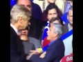 FIGHT Arsene Wenger pushes José Mourinho Arsenal vs Chelsea 5 10 2014