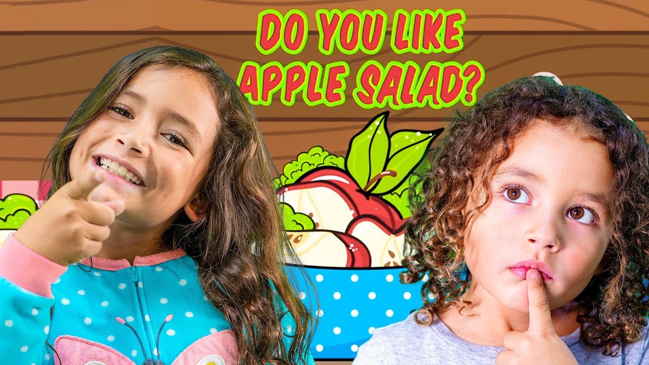 Do you Like Apple Salad? | Family Broccoli Cupcakes Song | Funny kid's Song