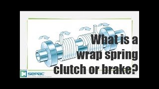 What is a wrap spring clutch or brake?