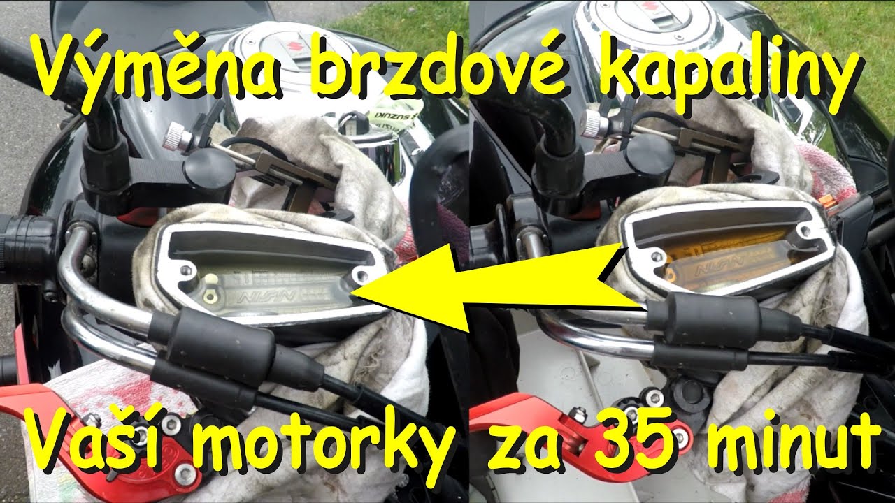 Výměna brzdové kapaliny motocyklu a odvzdušnění nejen u Suzuki B-King/ brake fluid change, bleeding
