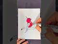 Easy Bird Drawing Trick You Need To Try#shorts