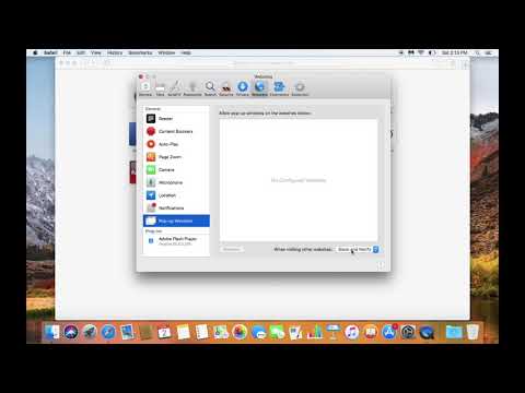 Video: Bagaimana cara mengizinkan pop up di mac?