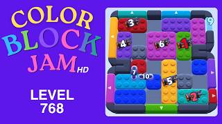 Color Block Jam Level 768 Solution Walkthrough