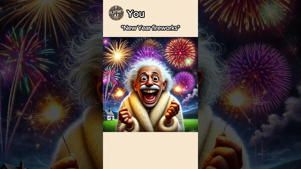 Special Firecrackers Firework with Einstein and Neil and Mr Bean 