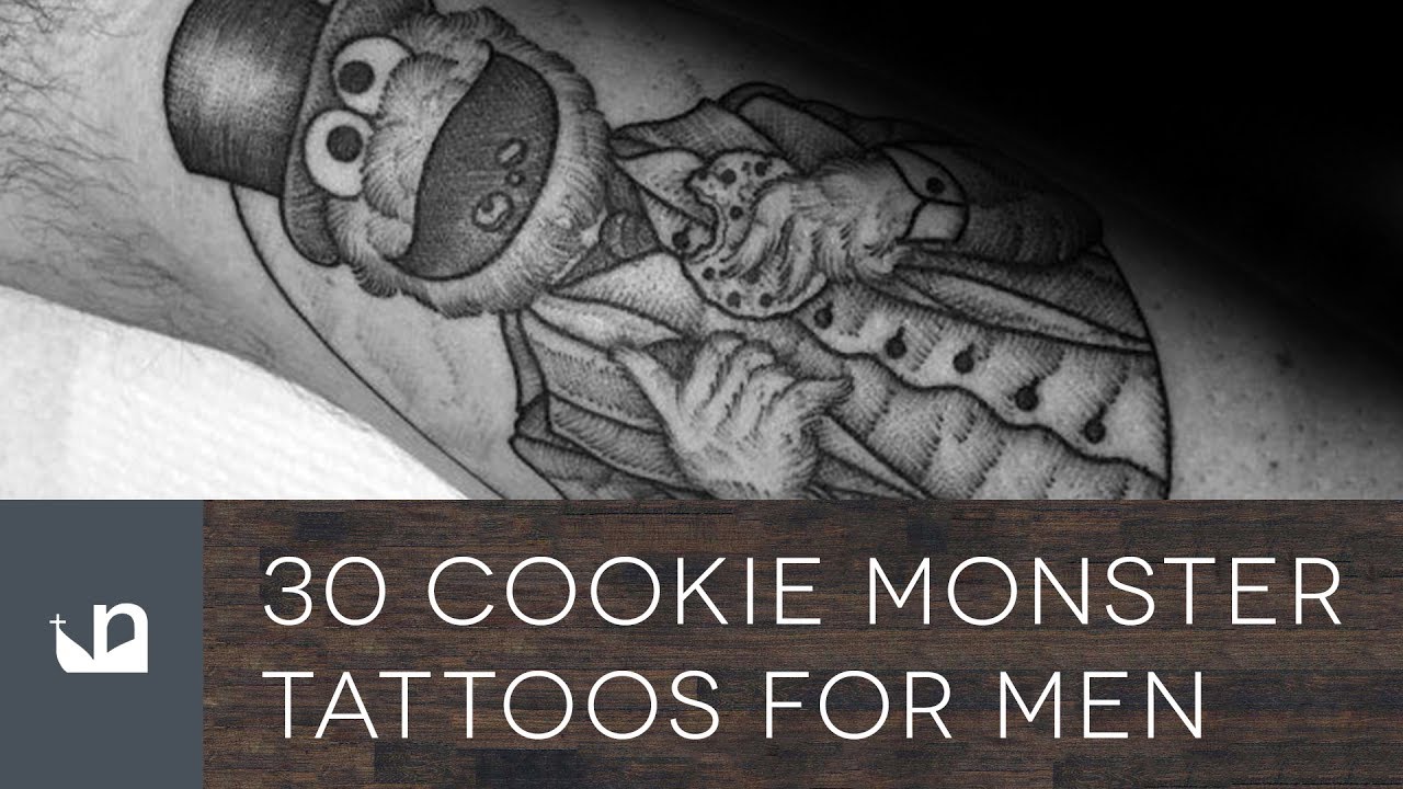 30 Funny Cookie Monster Tattoo Designs for Men [2024 Guide] | Monster tattoo,  Tattoo designs men, Monster cookies