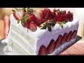 EL MAS DELICIOSO PASTEL CON FRESAS | DELICIOUS STRAWBERRY CAKE | " MISS RECETAS "