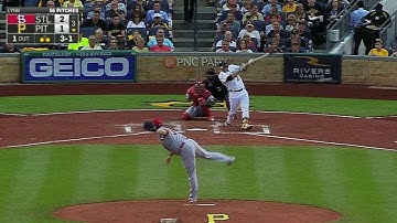 STL@PIt: Kang smacks RBI single in the 3rd, ties game