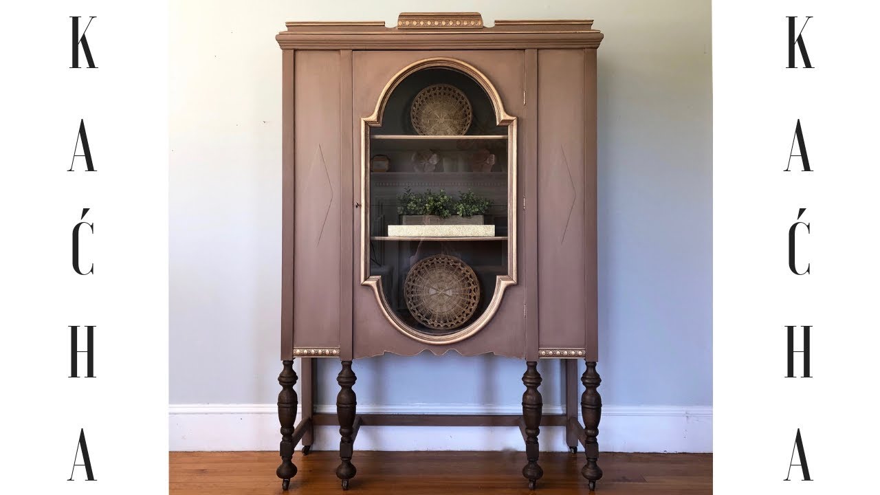 Diy China Cabinet Makeover With Chalk Paint Youtube