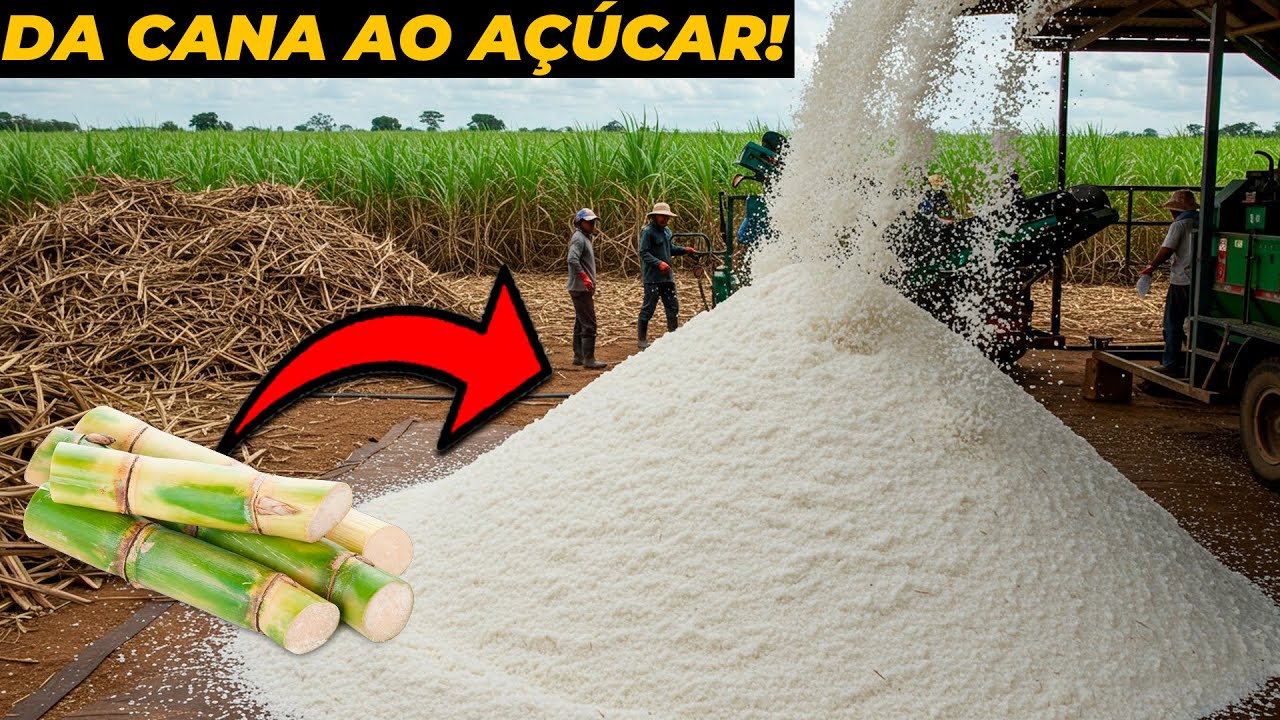 COMO É FEITO O AÇUCAR DA CANA ATÉ SUA MESA - YouTube