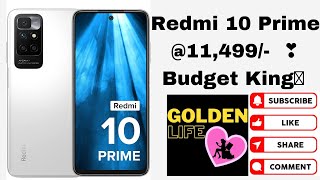 Redmi 10 Prime ✨ Best Smart phone at best price @11499/- only!! Budget King 👑❣️🔥!!Must watch 👌🎊😉!!