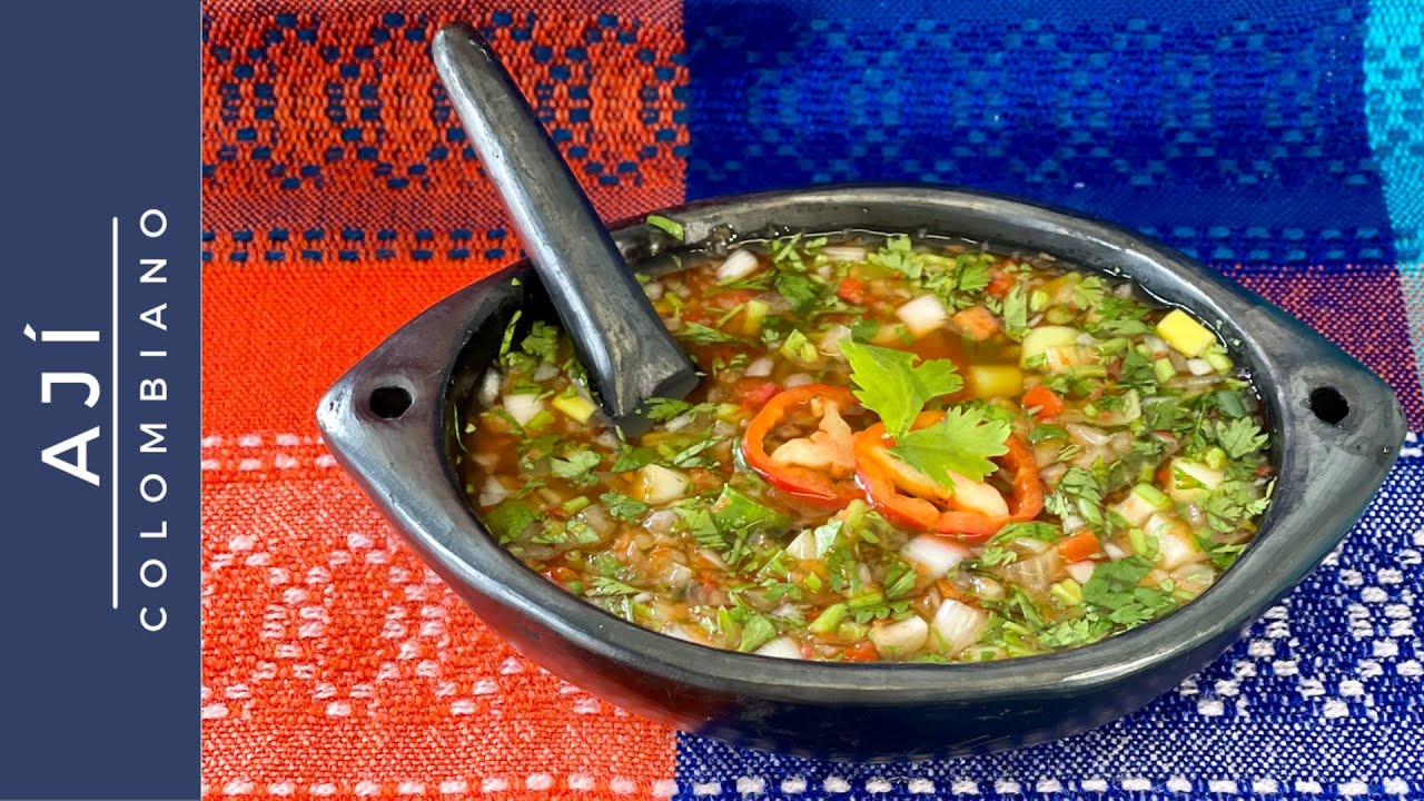 AJÍ PICANTE COLOMBIANO | Cómo hacer Ají Picante 🌶  Colombiano 🇨🇴