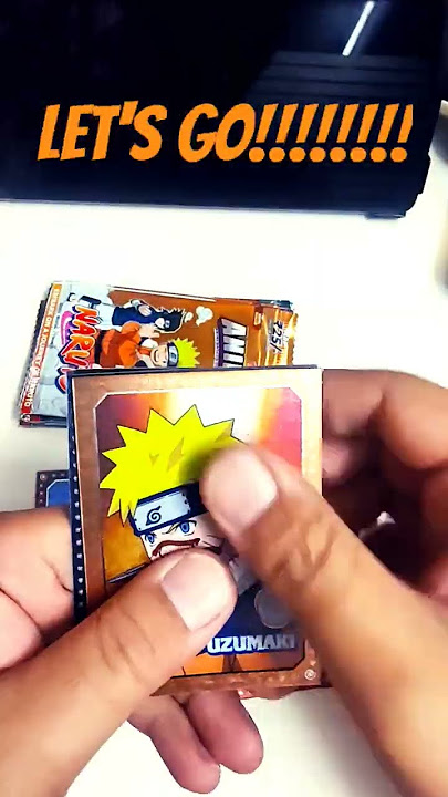 Pulling the Naruto Holo Foil Character Card.....#animax #naruto #animebox #topps #tradingcards