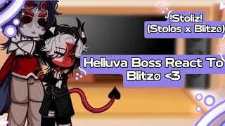 Helluva Boss React to Blitzø//Stoliz//Angst//NONCANON (MY AU)//Enjoy!