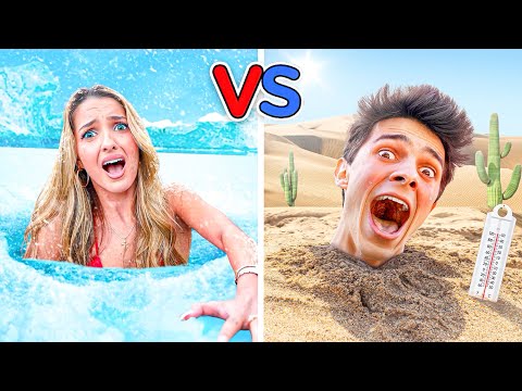 EXTREME HOT VS COLD CHALLENGE!!