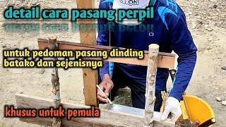 📌How to install perpil for a guide to installing brick walls//especially for beginners