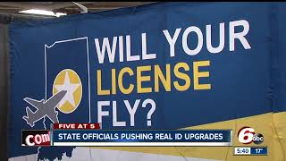 Hoosiers encouraged to upgrade ID cards, could be barred from flying without Real ID soon
