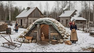 She built an underground shelter, and that kept her firewood dry during the worst snowstorm in years