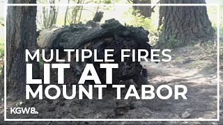Multiple fires lit at Mount Tabor in recent weeks