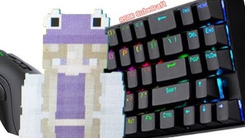 Keyboard+Mouse ASMR SATISFYING | Cubecraft 1v1 bridges (5-0)