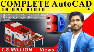 [ COMPLETE ] AutoCAD 3D IN 2 HOURS IN HINDI | CIVIL | ARCH | INTERIOR | MECHANICAL