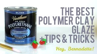 How to glaze polymer clay charms 