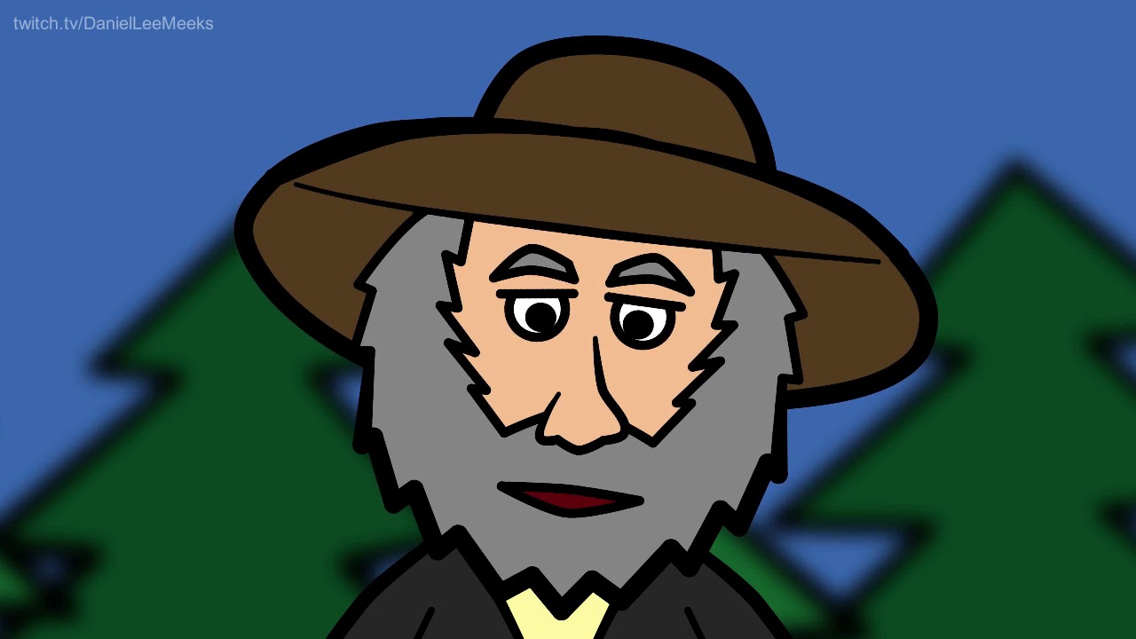 Cartoon Walt Whitman Reads The Wound Dresser Youtube