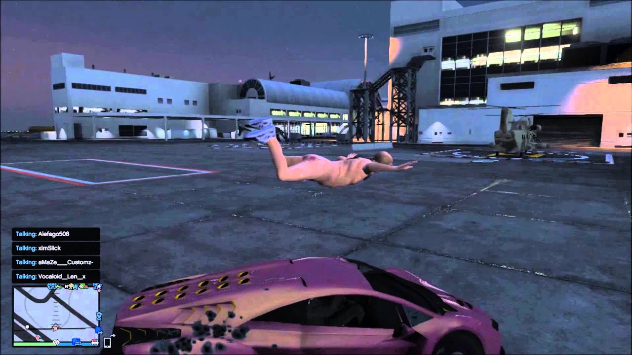 Grand Theft Auto V - Naked Old Man - YouTube
