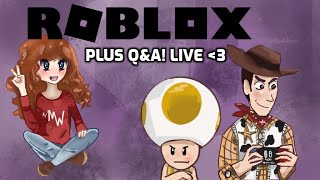 ROBLOX with viewers! + Q&A!
