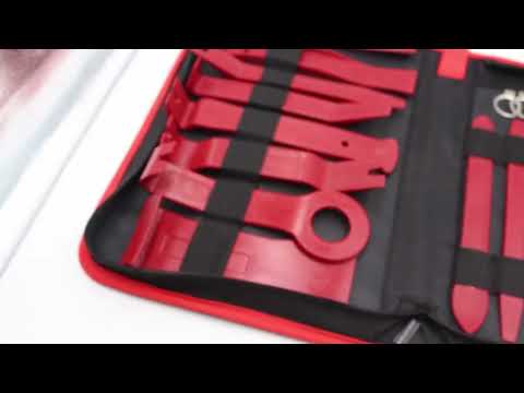 Набір знімачів обшивки "PROFI 41" для зняття обшивок (облицювання, кліпс), демонтажу деталей салону автомобіля, видео 1