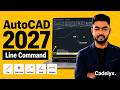 AutoCAD 2027 Line Command Explained for Beginners | First Drawing Tool