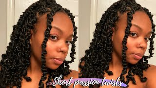 SHORT PASSION TWISTS | Rubber-band Method (Talk-through)