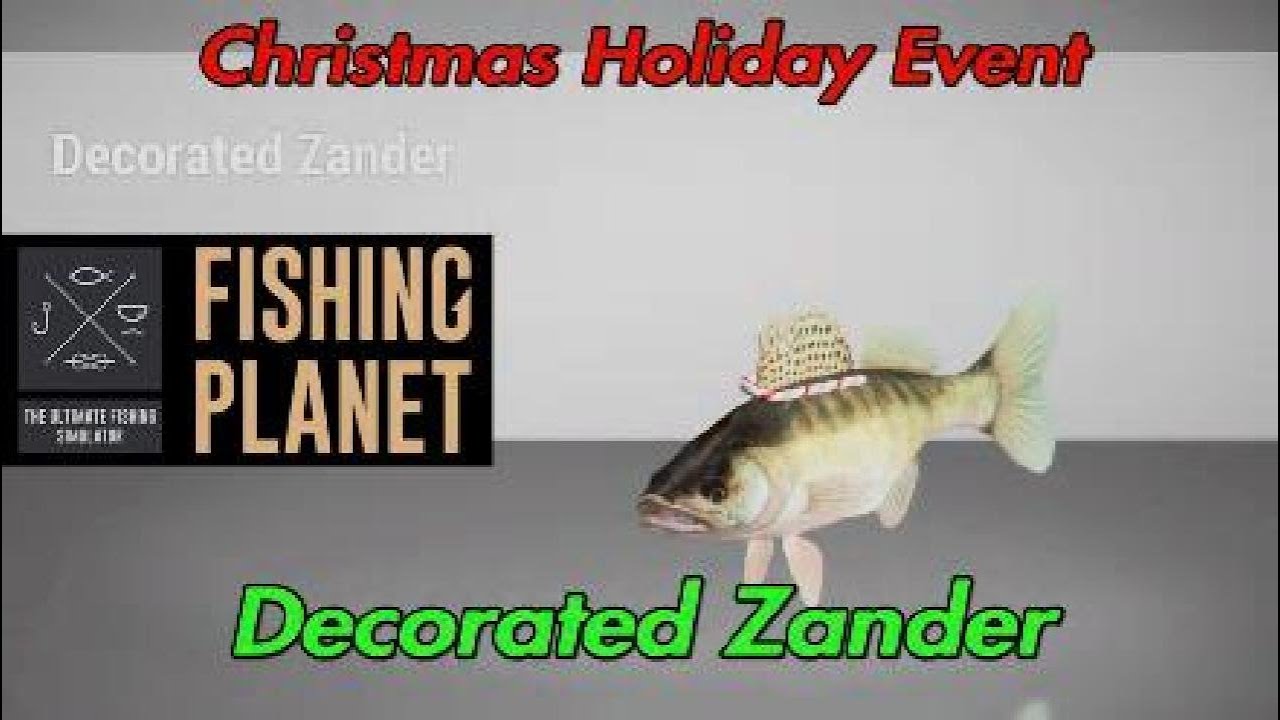 Fishing Decorated Zander Christmas Holiday Event YouTube