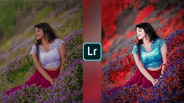 Lightroom red and blue colour effect photo editing tutorial | Lightroom background colour change