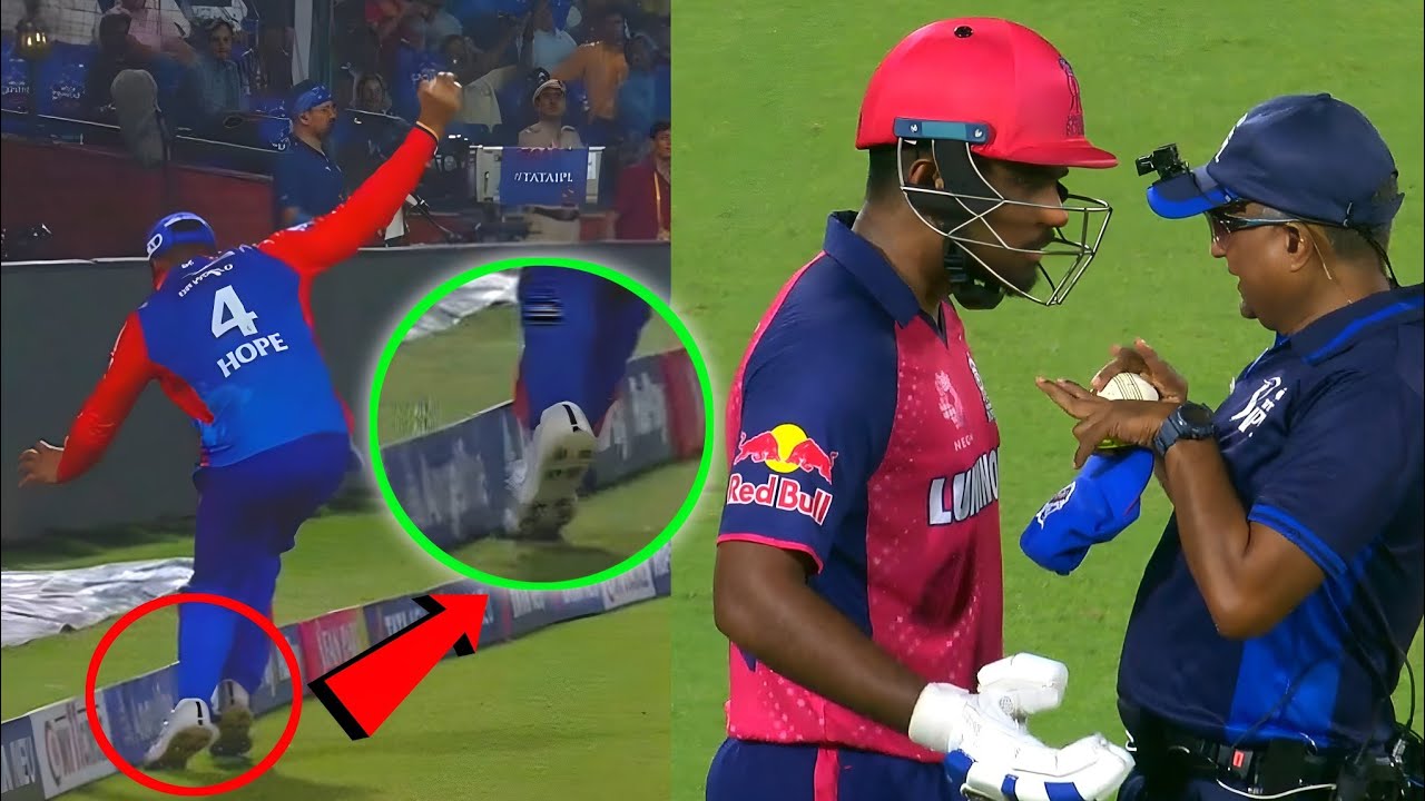 Sanju Samson Catch Out Controversy During DC vs RR match