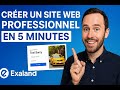 Créer un site web professionnel en 5 minutes avec Exaland