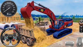 🚧City Road Construction Simulator 3D 👷 | Heavy Excavator & Truck - Android Gameplay screenshot 5