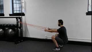 Anchored Band Squat