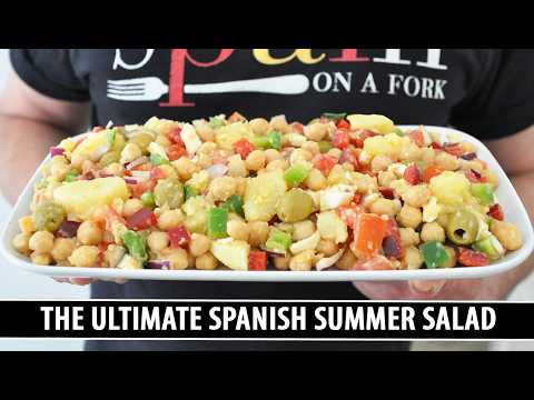 Spanish Country Salad with Chickpeas | The Ultimate Summer Salad