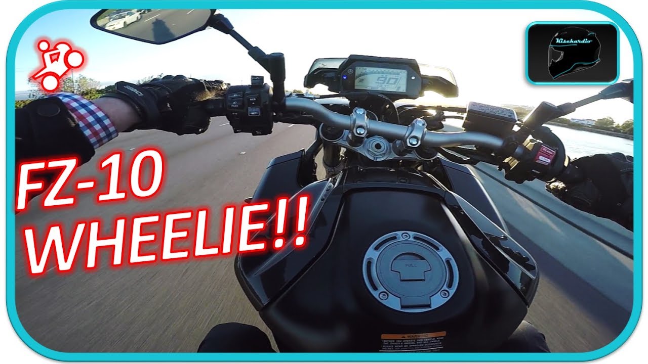 Fz-10 Wheelie and Dude Beating it to Motovlogs?!