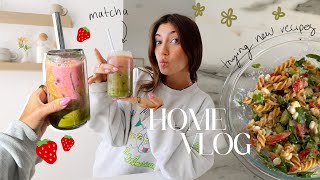 Spring in the City: strawberry matcha, routines &amp; new recipes 🍓🌸