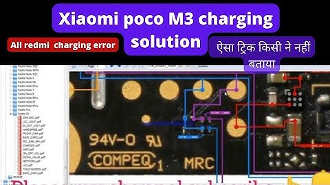 xiaomi poco M3 charging solution #pocoM3chargingsolution borneo schematic and hardware solution