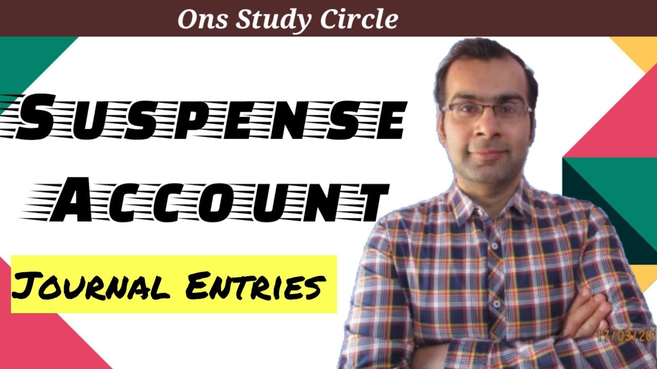 Suspense Account Journal Entries YouTube
