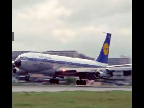 BOEING707 ボーイング Lufthansa&Luftwaffe ドイツ Luthansa German AIrlines Boeing 707-320C at Tokyo Haneda