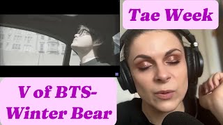 Reacting to V of BTS - Winter Bear