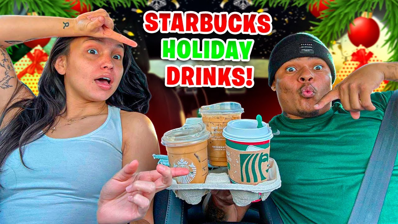 TASTING STARBUCKS HOLIDAY DRINKS! *VLOGMAS DAY 4*