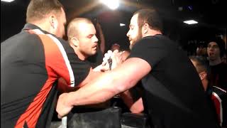 Travis bagent vs Dave chaffee (world armwrestling league columbus, ohio, march 2014.)