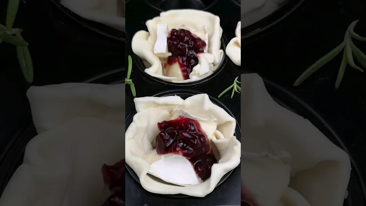 Partysnack🎉😋 Fingerfood Blätterteig Camembert Muffins #fingerfood # ...