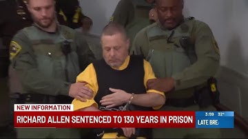 Richard Allen sentenced to 130 years for Delphi murders